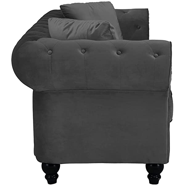 Divano Roma Classic Sofas, Large, Grey