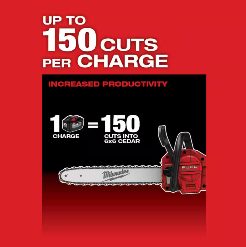 Milwaukee M18 FUEL 16 in. 18-Volt Lithium-Ion Brushless Battery Chainsaw Kit
