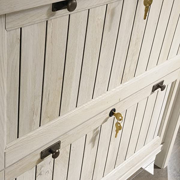 Sauder Costa Lateral File, Chalked Chestnut finish Chalked Chestnut Finish Lateral File