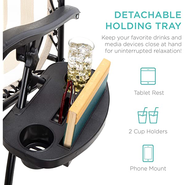 Best Choice Products Set of 2 Adjustable Steel Mesh Zero Gravity Lounge Chair Recliners w/Pillows and Cup Holder Trays - Burgundy