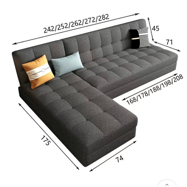 Foldable multifunctional double sofa bed