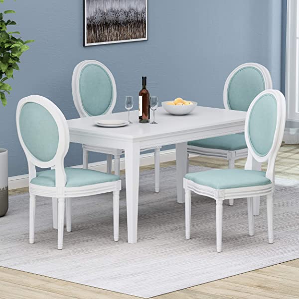 Christopher Knight Home Phinnaeus Beige Fabric Dining Chair (Set of 2), 2-Pcs Set Beige 2-Pcs Set