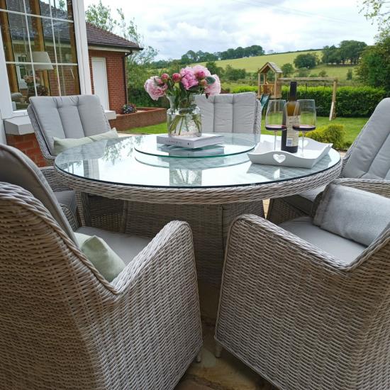 6 SEATER ROUND SET (GREY)