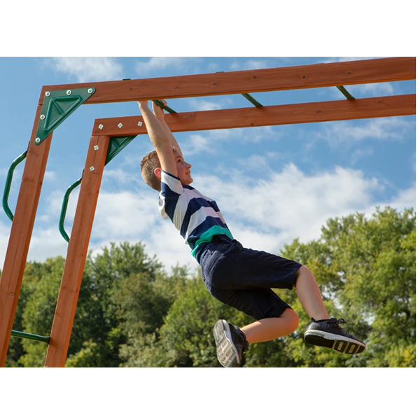 Backyard Discovery Skyfort II All Cedar Swingset – Kids – Swing Set