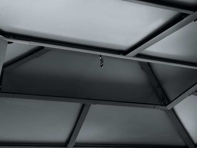 10x12 Heavy Duty Galvanized Steel Hardtop Wyndham Patio Gazebo with Mosquito Netting