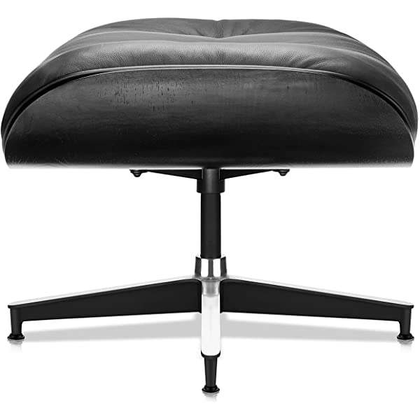 Mid Century Lounge Chair and Ottoman, Modern Chair Classic Design, Top Grain Leather Palisander Wood, Heavy Duty Base Support for Living Room, Study, Lounge, Office (Nomal, Style1-1) Nomal Style1-1