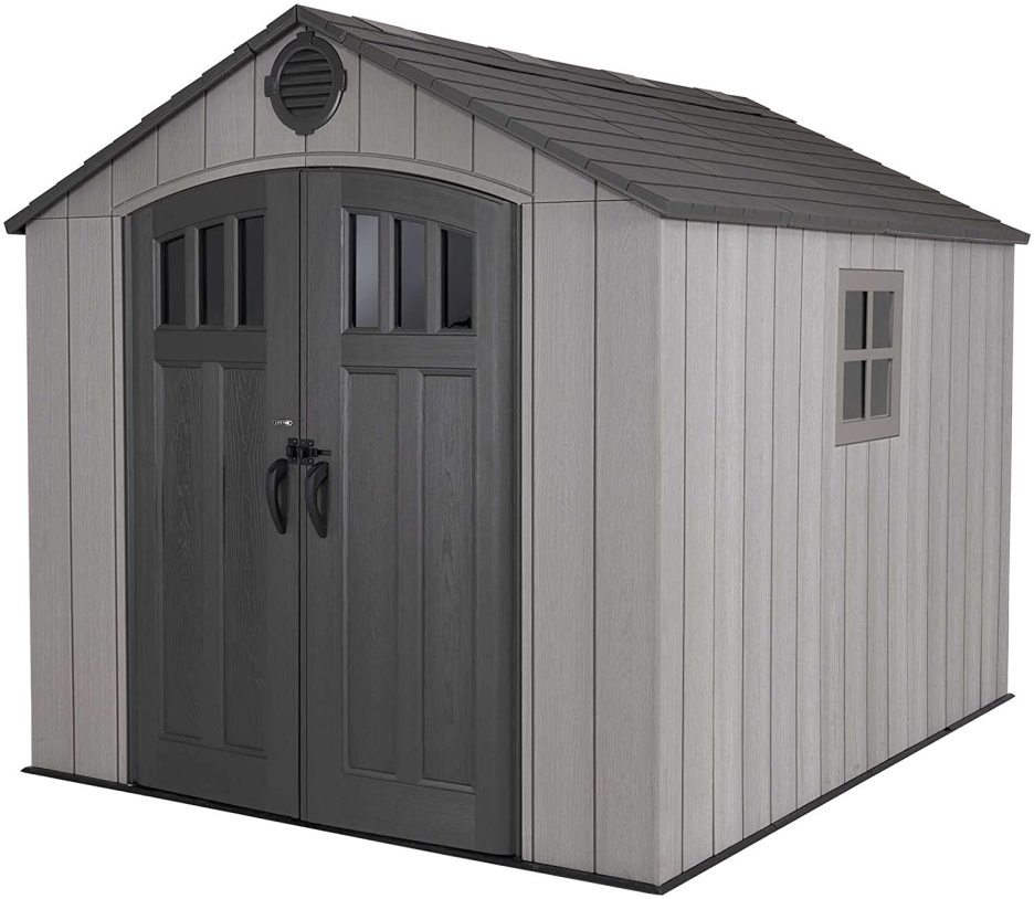 Lifetime 8 Ft. x 10 Ft. Outdoor Storage Shed Storm Dust