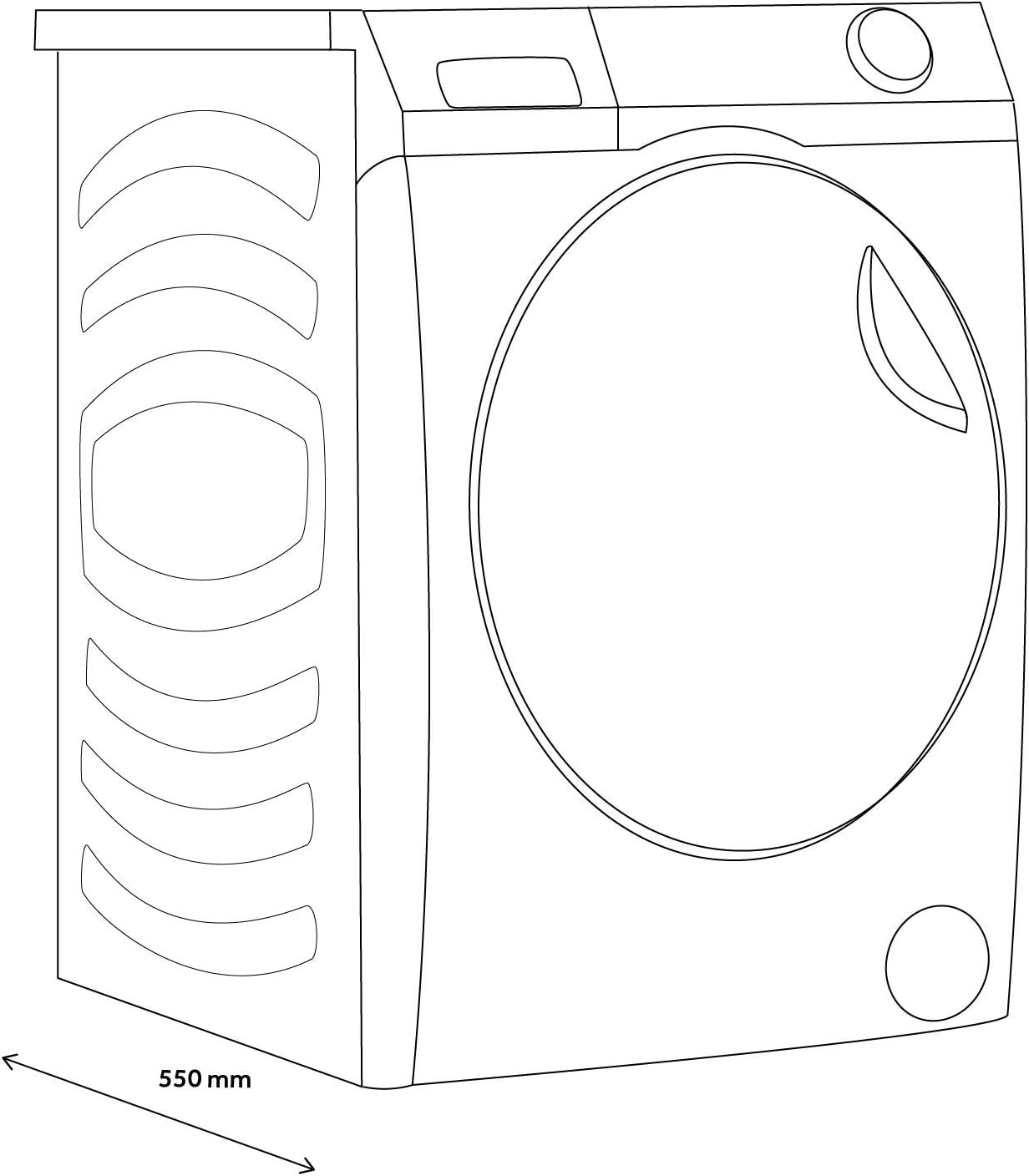 Haier HWD100-B14979S Freestanding Washer Dryer, Direct Motion and LED Display, 1400RPM 10kg/6kg Load, Graphite [Energy Class D]