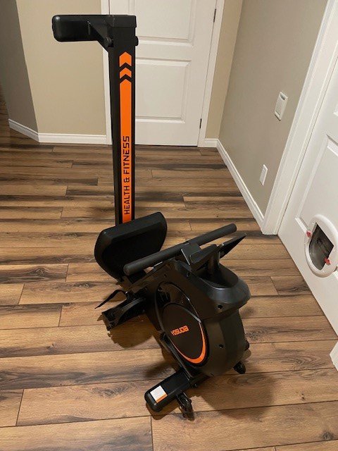 YOSUDA ​​Magnetic Rowing Machine - 350 lb Weight Capacity with LCD Display, Tablet Holder and Comfort Seat