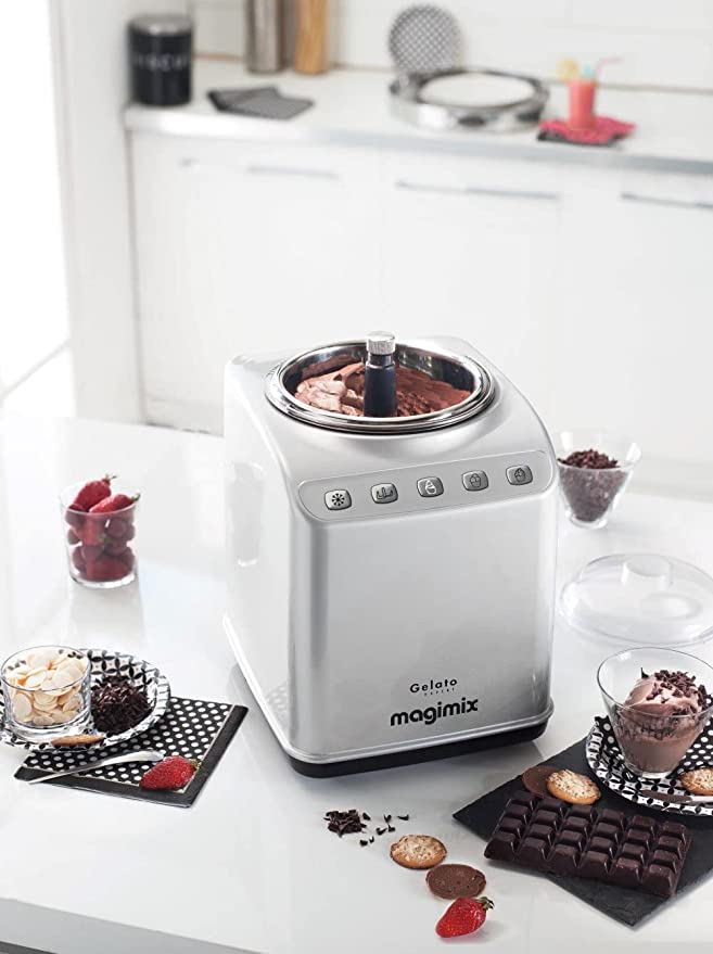 Magimix Gelato Expert Frozen Dessert Maker with Built In Compressor 2x2 Litre bowls Makes Ice Cream